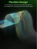 Écran LED transparent P4/P5/P6/P8/P10 pour fenêtre publicitaire-Affichage en verre haute luminosité pour espaces commerciaux et de vente au détail