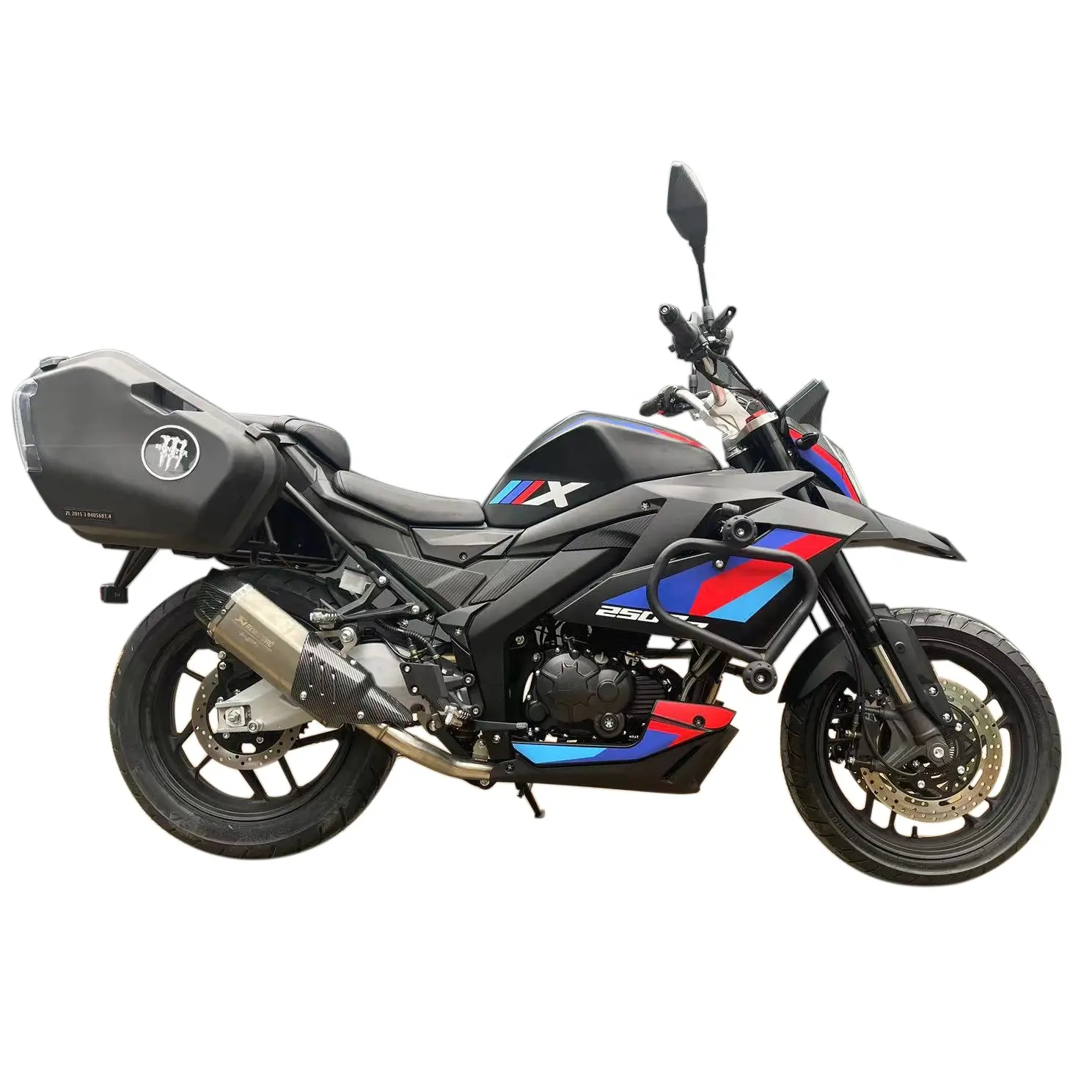 Yeni tasarım moda stil kıyıcı motosiklet VSK400cc çift silindirli su soğutma motoru euro5 benzinli yarış motosiklet