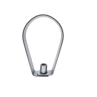 High Quality Junjiu Metric SS304 SS316 Stainless Steel Zinc Plated Heavy Duty Adjustable Swivel Pear Shaped 130mm Pipe Clamp