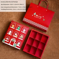 Boîte Cadeau Rectangulaire de Noël - Emballage Souvenir Vide Décoratif Festif en provenance de Chine