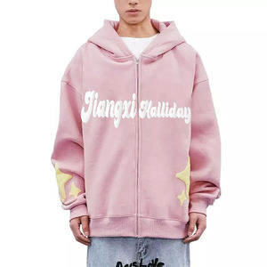 OEM fabricante de ropa de lujo de Europa y América Popular pesado 100% algodón de gran tamaño gráfico 3D Puff impresión Sudadera con capucha unisex - Product Image 4