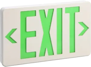 Green Or Red Rechargeable Exit Sign Wall Mounted Ceiling Led Emergency Light With Battery Backup