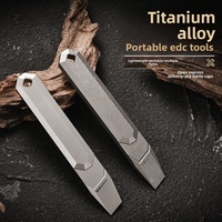 Mini outil multifonction portable en alliage de titane TC4, tire-bouchon, outil de camping d'urgence, outil de poche, logo personnalisé