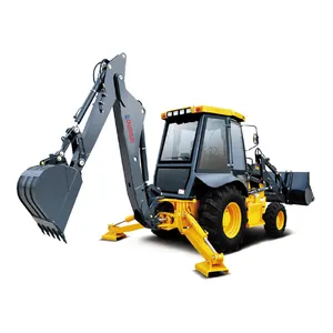 Cheapest Earth-moving Machinery Mini Tractor Towable Backhoe Loader Excavator for sale