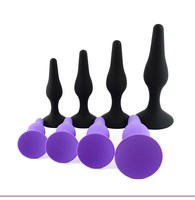 4 Pcs Silikon Anal Plugs Adult Toys Männer und Frauen Prostata Stimulation Prostata Massage gerät Anal Butt Plug