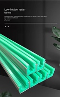 Glissières de chaîne en plastique nylon UHMWPE de précision CNC personnalisées, rails coulissants, roulements linéaires, découpe