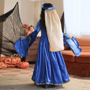 Halloween Ropa Infantil Retro Corte Estilo Medieval Renacimiento Niñas Carnaval Vestido <span class=keywords><strong>Palacio</strong></span> - Product Image 4