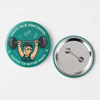 Botón de Metal Personalizado con Impresión Reflectante para Seguridad Escolar, Redondo, con Nombre, 32mm 38mm 44mm 58mm, Pin de Peltina, Insignia de Hojalata