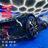 Éclairage LED en forme de ruche pour exposition, prix d'usine OEM Chine, pour atelier automobile, salle d'exposition