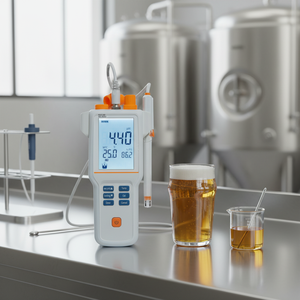 PH110B 산업용 pH 측정기(2개 교정점 포함) 식음료 산업 테스트용 고정밀 pH 복합 전극 - Product Image 1