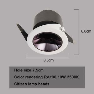 Haute luminosité Anti-éblouissement conception longue durée de vie boîtier décoration éclairage intérieur 7W réglable <span class=keywords><strong>Chrome</strong></span> encastré Spot Downlight - Product Image 5