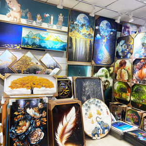 Póster de decoración de arte de la pared de alta calidad, lienzo de estilo moderno, pintura de porcelana de cristal con diamantes de imitación - Product Image 2