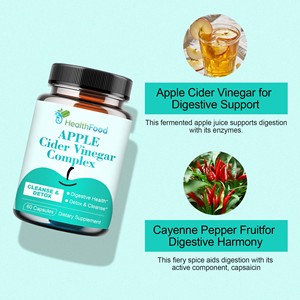 Cápsulas de Vinagre de Sidra de Manzana Más Populares, Apoyo para la Limpieza, el Metabolismo, el Equilibrio Interior y un Peso Saludable - Product Image 3