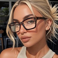 Monturas Ópticas Retro Vintage Cuadradas de Alta Calidad al por Mayor, Gafas con Protección Anti Luz Azul para Hombre y Mujer con Bisagras Metálicas