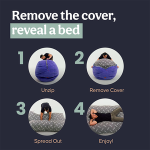 Silla de PUF lavable a máquina cubierta de tela de chenilla para sótano - Product Image 4