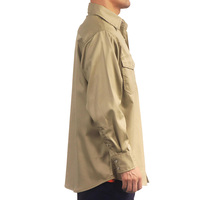 Chemise de soudage OEM pour homme, été, 100 % coton, manches longues, ignifuge, résistante aux hautes températures, certifiée CIQ, vêtement de travail pour travaux de précision