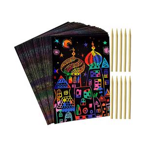 Nouveau Cahier <span class=keywords><strong>de</strong></span> Grattage Magique Arc-en-ciel pour Enfants, Jouet Éducatif <span class=keywords><strong>de</strong></span> <span class=keywords><strong>Peinture</strong></span> en Gros pour Mères <span class=keywords><strong>et</strong></span> Enfants - Product Image 1