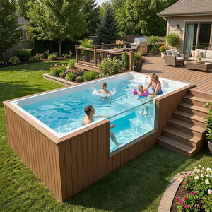 Piscina de Contenedor de Alta Calidad para Hogares y Espacios Comerciales, Diseño y Tamaños Personalizados, Fácil Instalación - Product Image 4