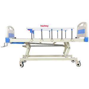 HOCHEY MEDICAL Mobilier hospitalier : <span class=keywords><strong>Lit</strong></span> médical manuel à 3 manivelles et Lits médicaux hospitaliers à 2 manivelles pour cliniques et patients - Product Image 1