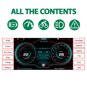 Ciclocomputer Intelligente H8 per E-Bike con Grande Schermo LCD a Colori UART2 Tachimetro Contachilometri con Phone Mirroring per Bicicletta Elettrica - Product Image 5