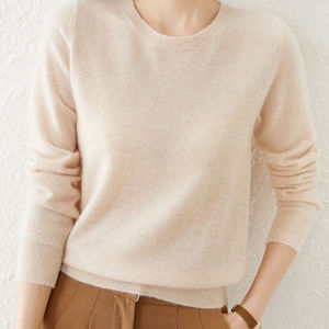 Maglione da donna autunno inverno o-collo pullover solidi Bottoming Shirt maglieria manica lunga Casual primavera Basic Pull Femme maglione - Product Image 1