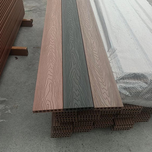 HDPE impermeabile fuori wpc decking alternativo in legno massello per esterno per piscina - Product Image 4