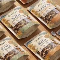 Sacs d'emballage alimentaire refermables en plastique de haute qualité, anti-odeur, imprimés sur mesure, avec fermeture éclair et fenêtre, pour fruits secs