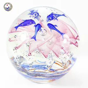 Hot Sale Customized Glass Dolphin Fireworks Ball