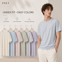 T-shirt pour homme JNEI, 100g, ultra léger, UPF 50, t-shirt anti-UV, 100% fibres modifiées, évacuation de l'humidité, t-shirt rafraîchissant, t-shirt de sommeil