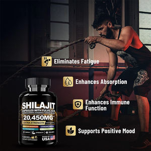 Cápsulas de Shilajit del Himalaya 8 en 1 de Marca Privada al por Mayor, 20450 mg de Ácido Fúlvico, <span class=keywords><strong>Ashwagandha</strong></span>, Ginseng, Energía, Apoyo Inmunológico <span class=keywords><strong>para</strong></span> Adultos - Product Image 3