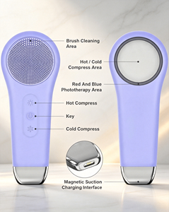 Appareil de beauté à lumière rouge pour le <span class=keywords><strong>visage</strong></span>, masseur, nettoyeur et outil de soin du <span class=keywords><strong>visage</strong></span> à domicile - Product Image 3