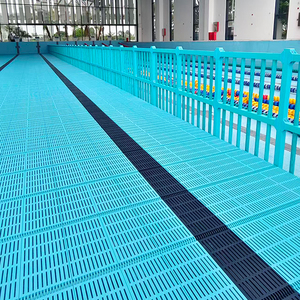 Sol de <span class=keywords><strong>piscine</strong></span> modulaire antidérapant écologique réglable JMDS, construction en ABS et PVC, boulons en acier inoxydable pour piscines enterrées - Product Image 3