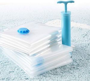 Multi-Size <b>Vacuum</b> Compression Storage <b>Bags</b> with Hand Pump SpaceSaving for Clothing Closets More - Product Image 4