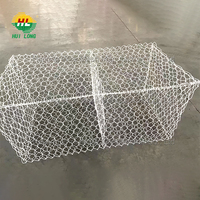 Rouleau de fil de fer galvanisé enduit de PVC maille de Gabion forme de trou hexagonal mur de soutènement Rouleau De Maille Service de coupe inclus