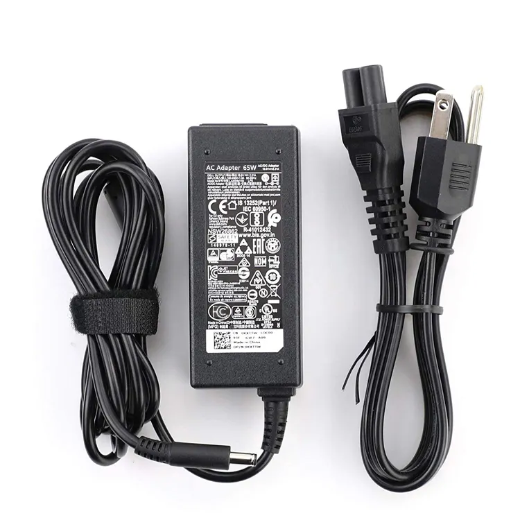 65W 19.5V 3.34A 노트북 ac 어댑터 충전기 DELL chargeur pour