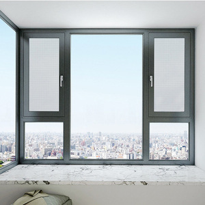 Охранное большое закаленное защитное стекло, алюминиевая рама, оконные створки - Product Image 4