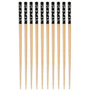Palillos de madera maciza para el hogar, octogonales, de madera de haya antideslizante, estilo japonés con apliques de flor de cerezo, cinco colores de cerezo. - Product Image 5