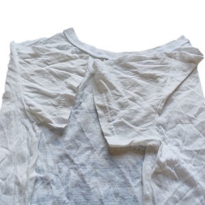 عينة 100% القطن الأبيض متماسكة قطعة قماش للمسح المستخدمة تي شيرت جيدة امتصاص النفط الخرق الصناعية - Product Image 6