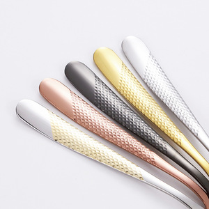 Ensemble de couverts en acier inoxydable 4 pièces, couteau à steak, fourchette, cuillère, couleur unie, vaisselle de fête - Product Image 4