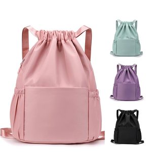 Sacs à dos à cordon personnalisés avec logo d'usine, imperméables, colorés, pour le basketball, grande capacité, poches pour les voyages, la gym et les sports - Product Image 1