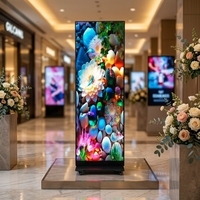 Écran d'affichage LED pliable intérieur HD P2.5 de haute qualité, meilleur prix pour une enseigne publicitaire numérique LED