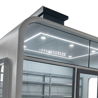 Cabine Apple préfabriquée moderne de 10 pieds, personnalisable à Dalian, conteneur détachable pour hôtels, villas, bureaux à domicile ou usage extérieur