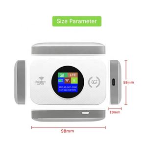 Routeur 4G avec carte SIM Wifi6 300M, Internet mobile 4G, Wifi de poche 4G, 3000mAh Type-C, Routeur 4G pour les voyages en Amérique latine - Product Image 4