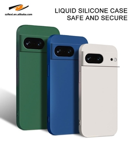 Funda protectora de silicona líquida lisa de Color sólido para <span class=keywords><strong>Google</strong></span> <span class=keywords><strong>Pixl</strong></span> 7A 6A funda de teléfono anticaída para Goole Pixel 6 7 8 Pro - Product Image 6