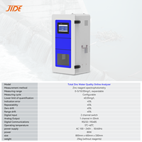 Analyseur de la qualité de l'eau en ligne JD1000-TZ pour la détermination du zinc total avec réactif au zinc, spectrophotométrie, plage d'extension pour le traitement des eaux usées
