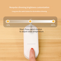 Lampe de bureau LED en gros, rechargeable par USB, protection oculaire en nid d'abeille, lampe de table à pince, 3 modes de couleur, lumière de lecture à intensité variable