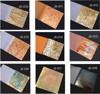 Feuille d'or mélangée 14x14cm 50 pièces/carnet pour décoration artistique, peinture, artisanat, dorure de cadres, meubles, outil artisanal, feuille métallique