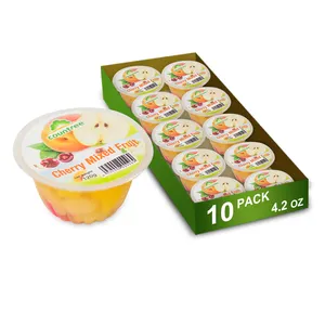 Wholesale cocktail Assorted Fruit Mini Jelly Cup