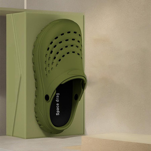 Sabots personnalisés 2026 en EVA, couleur unie, plateforme confortable, en <span class=keywords><strong>plastique</strong></span> et caoutchouc, logo personnalisable, sabots tendance pour hommes - Product Image 4