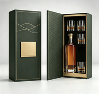 Cajas Rígidas Magnéticas con Cartón Gris e Impresión Offset para Empaque de Bebidas y Whisky